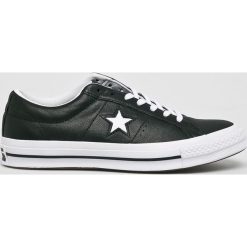 Converse - Tenisówki One Star. Czarne trampki męskie Converse, bez wzorów, ze skóry, retro, na sznurówki. W wyprzedaży za 269,90 zł.