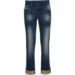 Boyfriendy damskie: Dżinsy SLIM bonprix dirty denim