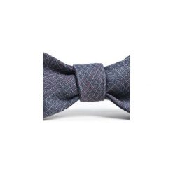 Mucha wiązana GREY. Szare muszki męskie marki HisOutfit, bez wzorów, z bawełny. Za 89,00 zł.