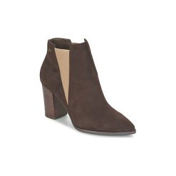 Botki LPB Shoes ILEANE. Pomarańczowe botki damskie marki LPB Shoes, bez obcasa, bez zapięcia. Za 247,20 zł.