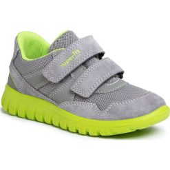 Sneakersy SUPERFIT - 6-09191-25 S Hellgrau/Grün. Szare trampki chłopięce Superfit, bez wzorów, z zamszu, na rzepy. Za 229,00 zł.