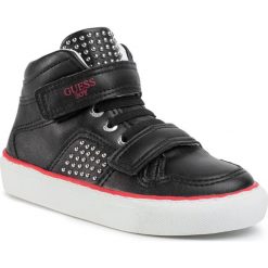 Sneakersy GUESS - FI5LSH ELE12 BLK. Czarne trampki chłopięce Guess, z aplikacjami, ze skóry ekologicznej, bez zapięcia. W wyprzedaży za 239,00 zł.