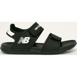 New Balance - Sandały dziecięce Yospsdbk. Czarne sandały chłopięce New Balance, z gumy, bez zapięcia. W wyprzedaży za 89,90 zł.