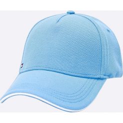 Tommy Hilfiger - Czapka. Niebieskie czapki z daszkiem męskie TOMMY HILFIGER. W wyprzedaży za 159,90 zł.