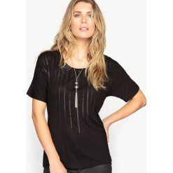 T-shirty damskie: T-shirt z matowymi cekinami