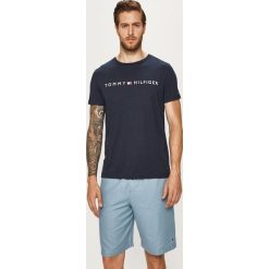 Tommy Hilfiger - Piżama. Niebieskie piżamy męskie TOMMY HILFIGER, s, z nadrukiem, z elastanu, bez rękawów. W wyprzedaży za 219,90 zł.