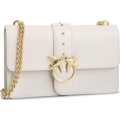 Torebka PINKO - Love Simply 8 Tracolla PE 19 PLTT 1P21AY Y5EU White I09. Białe torebki klasyczne damskie marki Pinko, bez wzorów, ze skóry, eleganckie, bez dodatków. Za 1319,00 zł.