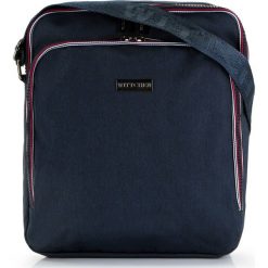Torba 86-4P-200-7. Niebieskie torby męskie na ramię Wittchen, w paski, na ramię, małe. Za 89,10 zł.