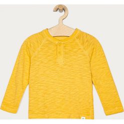 GAP - Longsleeve dziecięcy 74-110 cm. Żółte t-shirty chłopięce GAP, bez wzorów, z bawełny, z długim rękawem. Za 79,90 zł.
