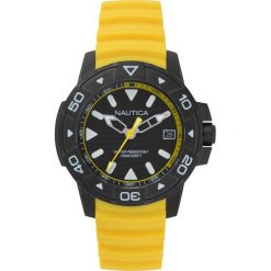 Zegarek Nautica Edgewater NAPEGT004 męski żółty. Żółte zegarki męskie Nautica. Za 476,00 zł.