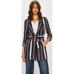 Answear - Żakiet Stripes Vibes. Niebieskie żakiety damskie marki ANSWEAR, s, w paski, z poliesteru. W wyprzedaży za 199,90 zł.
