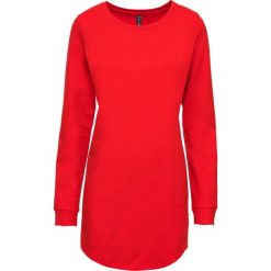 Bluza dresowa bonprix truskawkowy. Czerwone bluzy dresowe damskie bonprix, bez wzorów, z dresówki, bez rękawów, bez kaptura. Za 59,99 zł.