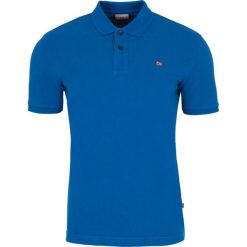 Koszulka Polo Napapijri. Niebieskie koszulki męskie xxl, bez wzorów, klasyczne, bez rękawów. Za 129,00 zł.