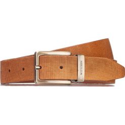 Pasek męski 87-8M-314-5. Pomarańczowe paski męskie marki Wittchen, w paski, z materiału, eleganckie. Za 99,00 zł.