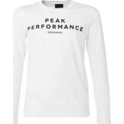Peak Performance LOGO Bluzka z długim rękawem white. Białe bluzki dziewczęce marki Peak Performance, z bawełny, z długim rękawem. Za 169,00 zł.