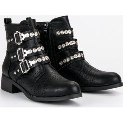STYLOWE BOTKI WORKERY. Czarne botki damskie SDS, eleganckie. Za 65,90 zł.