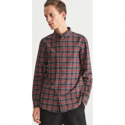 Koszula w kratę slim fit - Czerwony. Czerwone koszule męskie slim marki Reserved, m. Za 119,99 zł.