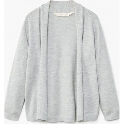 Mango Kids - Kardigan dziecięcy Kim2 110-164 cm. Szare swetry dziewczęce marki Mango Kids, z bawełny. W wyprzedaży za 39,90 zł.