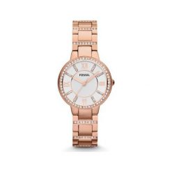 Fossil - Zegarek ES3284. Różowe zegarki damskie marki Fossil, ze stali. Za 459,90 zł.