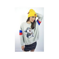 CRAZY Beanie miodowy, niebieski. Żółte czapki damskie Missspark, bez wzorów, z elastanu. Za 139,00 zł.