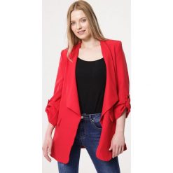 Czerwona Marynarka Oneself. Czerwone marynarki damskie Born2be, s, bez wzorów, z tkaniny. Za 109,99 zł.
