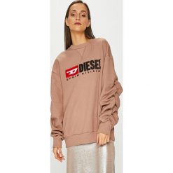 Diesel - Bluza. Białe bluzy damskie Diesel, s, z nadrukiem, z bawełny. W wyprzedaży za 379,90 zł.