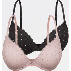 Biustonosz push up 2 pack - Czarny. Czarne biustonosze Reserved, bez wzorów. Za 69,99 zł.