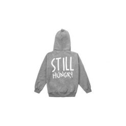 BLUZA STILL HUNGRY. Szare bluzy męskie marki JUNGMOB, xl, z haftami, z bawełny, klasyczne, z kapturem, bez rękawów, z kapturem. Za 199,00 zł.