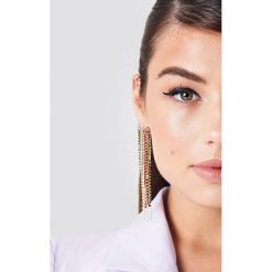NA-KD Accessories Kolczyki z kolorowych łańcuszków ze strassem - Multicolor. Szare kolczyki damskie marki NA-KD Accessories. W wyprzedaży za 29,18 zł.