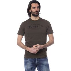 T-shirt w kolorze brązowym. Pomarańczowe t-shirty męskie Frankie Morello, s, bez wzorów, z bawełny, casualowe, z okrągłym kołnierzem. W wyprzedaży za 139,95 zł.