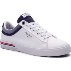 Sneakersy PEPE JEANS - North Court PMS30530 White 800. Białe sneakersy męskie Pepe Jeans, bez zapięcia. W wyprzedaży za 169,00 zł.