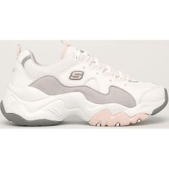 Skechers - Buty. Białe buty sportowe damskie Skechers, z materiału, sportowe. Za 379,90 zł.