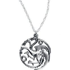 Gra o Tron Targaryen Naszyjnik srebrny. Szare naszyjniki damskie marki Gra o Tron, srebrne. Za 321,90 zł.