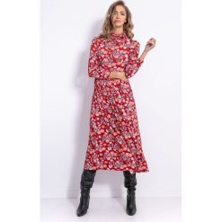 Sukienka boho midi. Sukienki damskie e-margeritka.pl, bez wzorów, z bawełny, eleganckie, bez kołnierzyka, bez rękawów, midi. Za 179,99 zł.
