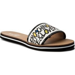 Chodaki damskie: Klapki LOVE MOSCHINO - JA28042G05JD110E Bia/Nero