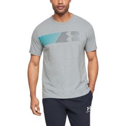 Under Armour Koszulka Szary. Szare podkoszulki męskie Under Armour, l, z haftami, z bawełny, bez kołnierzyka, krótkie. Za 119,95 zł.