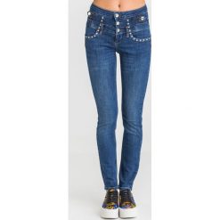 JEANSY SLIM FIT LIU JO. Niebieskie jeansy damskie z podwyższonym stanem. Za 659,00 zł.