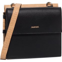 Torebka MONNARI - BAG2830-M20 Czarny Z Żółtym. Pomarańczowe listonoszki damskie Monnari, bez wzorów, ze skóry ekologicznej, bez dodatków. W wyprzedaży za 179,00 zł.