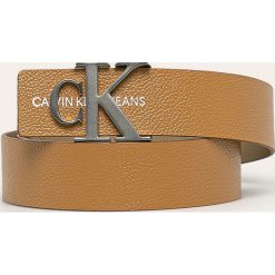 Calvin Klein Jeans - Pasek skórzany. Czerwone paski damskie Calvin Klein Jeans, w paski, z jeansu. W wyprzedaży za 169,90 zł.