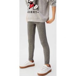 Mango Kids - Legginsy dziecięce Archi 110 - 164 cm. Czarne spodnie dziewczęce Mango Kids, bez wzorów, z elastanu. Za 59,90 zł.