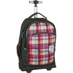 Walizka-plecak "Wheely" w kolorze czarno-czerwono-błękitnym - 33 x 52 x 19,5 cm. Czerwone plecaki damskie marki Chiemsee Bags, w paski. W wyprzedaży za 260,95 zł.