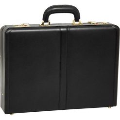 Neseser MCKLEIN Reagan 80445 Czarny. Czarne torby męskie skórzane Mcklein, bez wzorów, ze skóry, retro, duże. Za 805,99 zł.