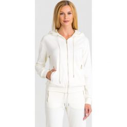 BLUZA ARMANI EXCHANGE. Białe bluzy damskie Armani Exchange, s, bez wzorów, z bawełny, bez rękawów, z kapturem. Za 609,00 zł.