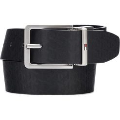 Tommy Hilfiger Pasek Czarny. Czarne paski męskie TOMMY HILFIGER, w paski, ze skóry. Za 324,95 zł.