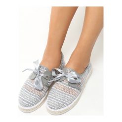 Espadryle damskie: Szare Espadryle Americanos