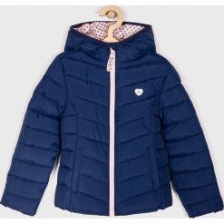 Pepe Jeans - Kurtka dziecięca 128 - 180 cm. Niebieskie kurtki dziewczęce Pepe Jeans, bez wzorów, z poliesteru, krótkie, z kapturem. W wyprzedaży za 299,90 zł.