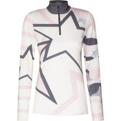 Golf BOGNER ILVY. Niebieskie swetry damskie Bogner, z nadrukiem, z tkaniny, z krótkim rękawem, krótkie, bez kaptura. Za 710,00 zł.
