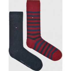 Tommy Hilfiger - Skarpety (2-pack). Niebieskie skarpetki męskie marki TOMMY HILFIGER, z elastanu. Za 54,90 zł.