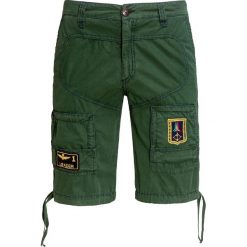 Szorty AERONAUTICA MILITARE. Brązowe spodenki i szorty męskie Aeronautica Militare, z aplikacjami, z tkaniny. Za 660,00 zł.