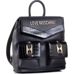 Plecak LOVE MOSCHINO - JC4290PP0BKP100A Nero. Czarne plecaki damskie Love Moschino, bez wzorów, ze skóry ekologicznej, klasyczne. Za 1029,00 zł.